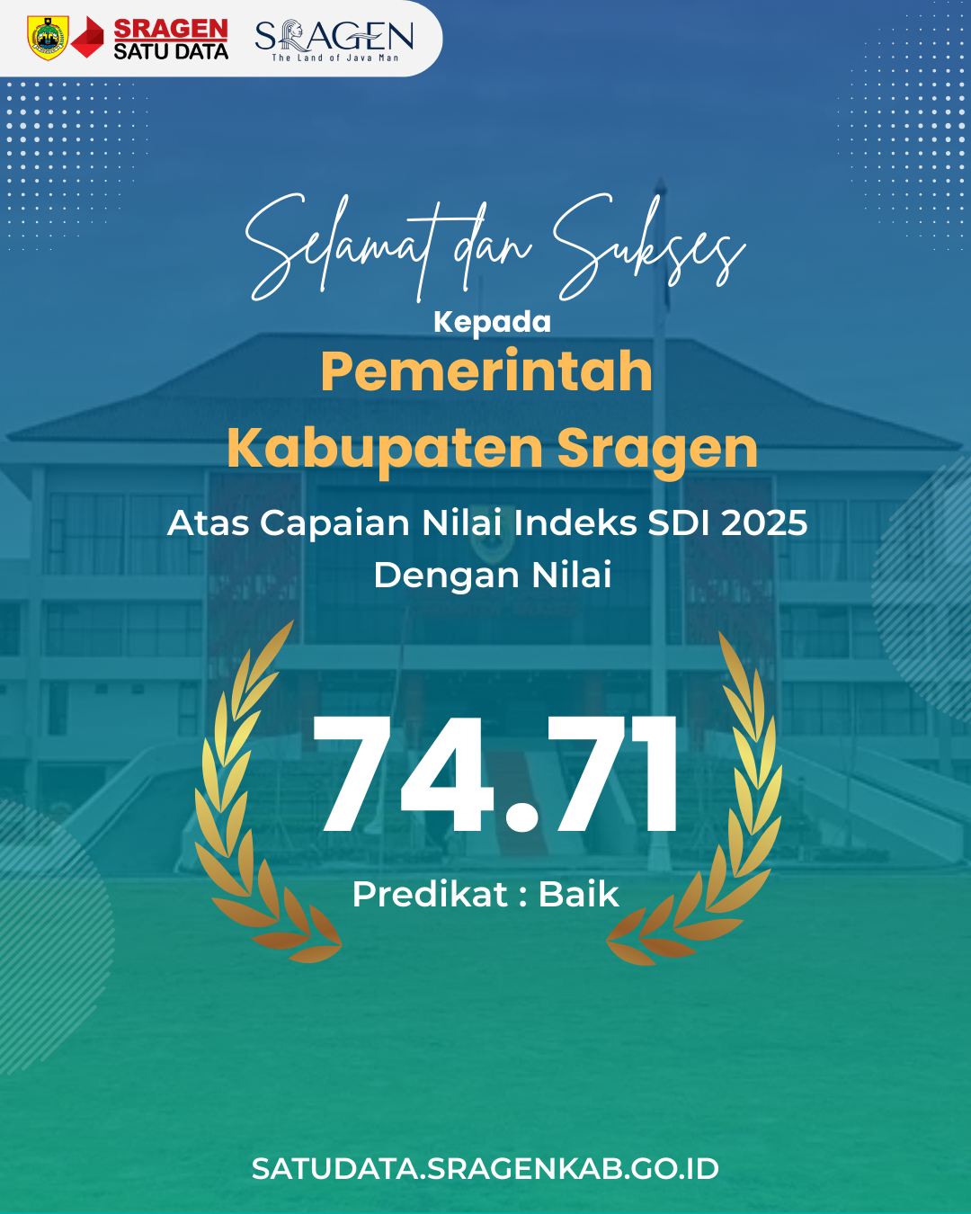 Indeks SDI 2025 Kabupaten Sragen Naik Signifikan, Bukti Penguatan Tata Kelola Data Daerah
