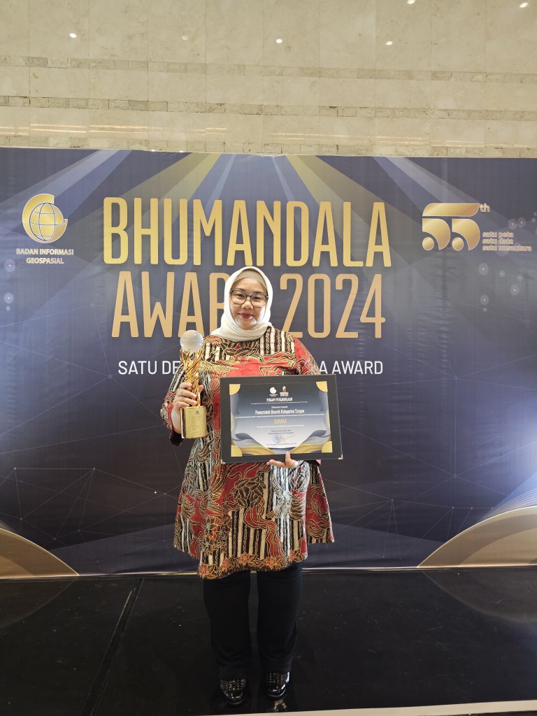 Komitmen Pengelolaan Data Geospasial Sragen Raih Bhumandala Award Yang Kedelapan Kali 