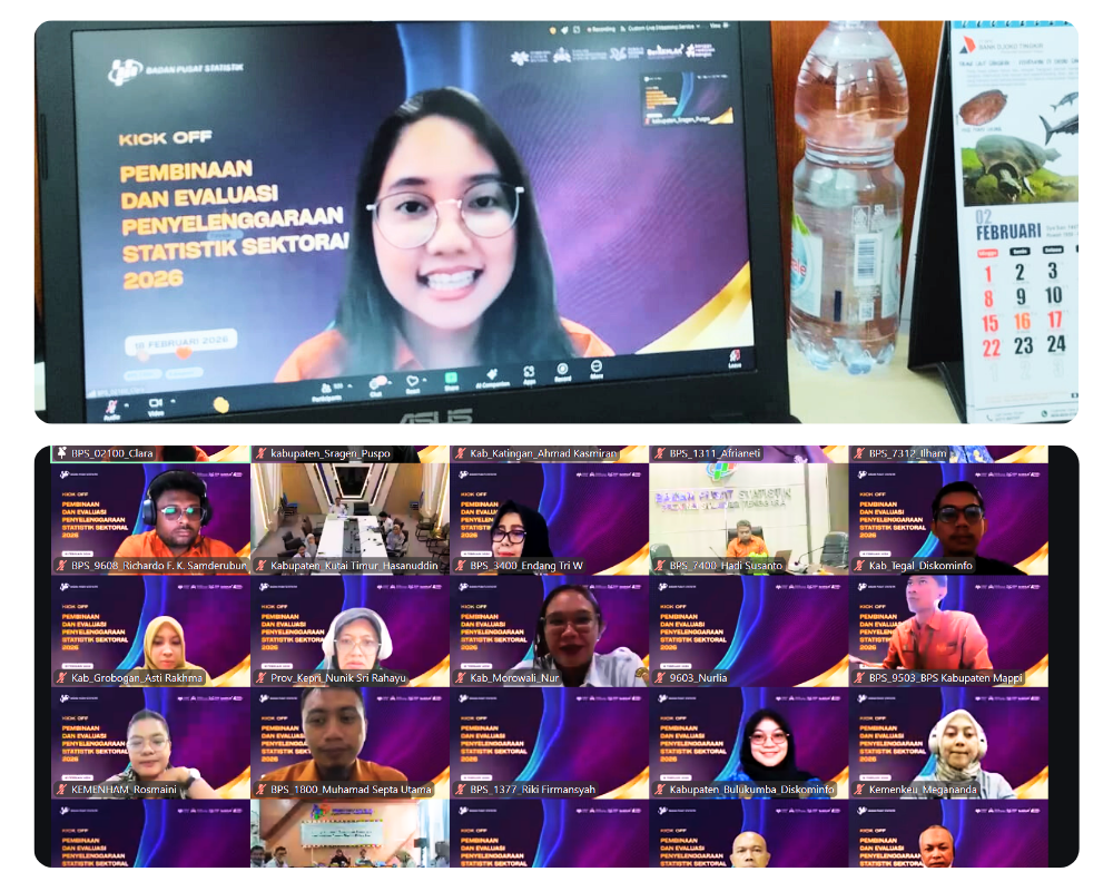 Diskominfo Sragen Ikuti Kick Off Pembinaan dan Evaluasi Penyelenggaraan Satatistik Sektoral 2026